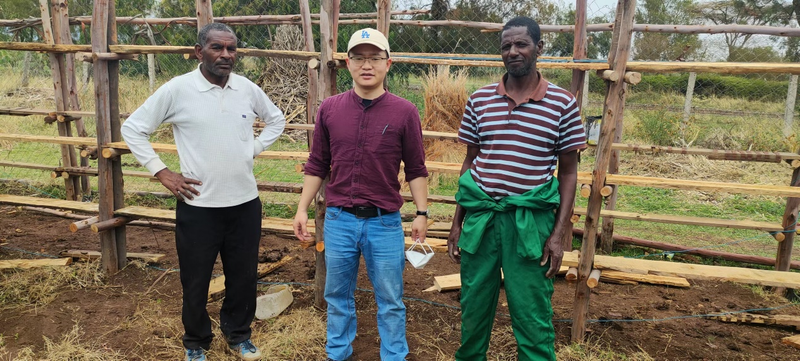 1661302560996009952.png 仇云龙老师带领学生搭建基质栽培木架.png